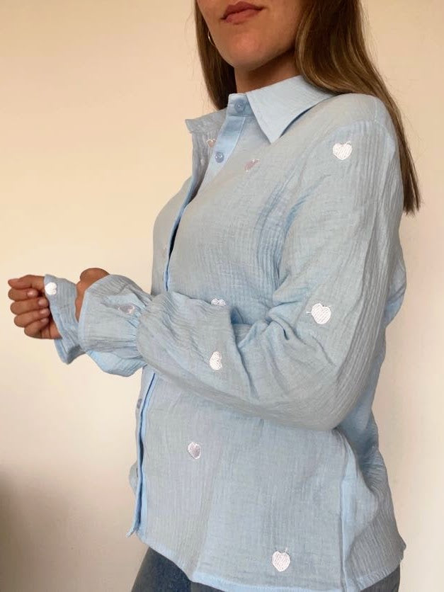 Camisa Heart Blue